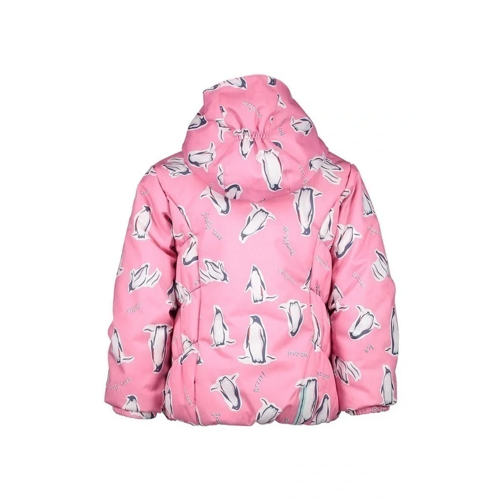 Obermeyer Little Girls Cakewalk Insulated Ski Jacket XS 1yr Pink Penguins